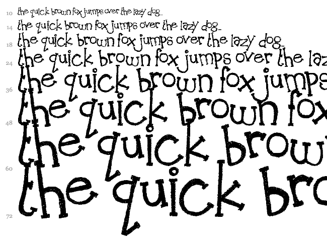 MTF Peach Cobbler font waterfall